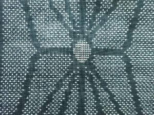 アンティーク　麻の葉織り出し本場泥大島紬着物(5マルキ)